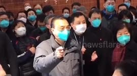 Chinese premier inspects Wuhan supermarket where the coronavirus allegedly originated