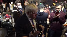 Hilariously foul-mouthed Boris Johnson and Kim Jong-un impersonators delight Hong Kong