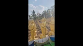 The ever-growing temple with tens of thousands of Buddha statues in Cambodia aims for 84,000 statues