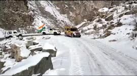 First winter rally organised in Kargils history to promote winter tourism and national integration in Northern India