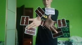 Belgian teen creates optical illusions with incredible 'cardistry' tricks