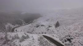 Snow Scenes From Gortin Glen Forest
