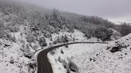 Snow Scenes From The Sperrins In N. Ireland