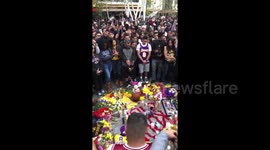 Heartbroken fans gather in Los Angeles Staples Center for Kobe’s memorial