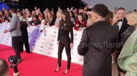 Hollyoaks Actors  Sarah Jayne Dunn and Jennifer Metcalfe Along with Some Drag Queens Arrive At The NTA Red Carpet