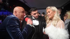 Tommy Fury and Molly-Mae Hague On The Red Carpet For The NTA Awards. Interview Was With Simon Gross