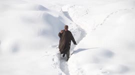 Snowfall aftermath as several parts of Kashmir still cut off