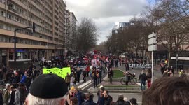 Protesters in Toulouse, France