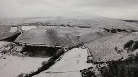 Snow Fall Over Sperrin Mountains