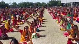 Thousands of women gather to perform record-setting 'swords dance' in west India