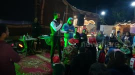 Talented Magician Do Increase Coin Show In Hand Of Stranger