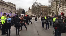 Brexit Day: 'You're not British anymore!' Leavers and Remainers face-off outside Downing Street