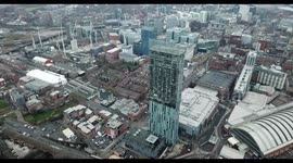 Manchester Deansgate Aerial Footage (Drone 4K)