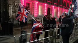 Outside Downing Street On Brexit Day