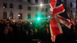 The final moments before the UK left the EU live at Parliament Square in London.