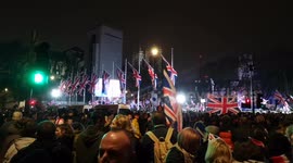 People Get Ready To Celebrate Brexit Day In Westminster In London