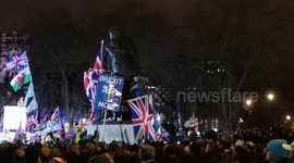 Members Of Brexit Now Celebrate Brexit Day In Westminster
