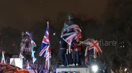 Members Of Brexit Now Celebrate Brexit Day In Westminster