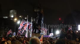 Pro Brexit Supporters Celebrate Brexit Day In Westminster