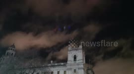 Illuminations In The Sky To Celebrate Brexit Day
