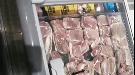 Meat at grocery store