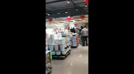 Wide view of items for sale at grocery