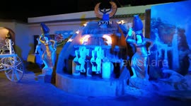 Old Aton Waterfalls Statue Moved To Wedding Palace In Egypt