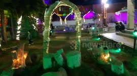 Old Ancient Wedding Palace With Special Decorations