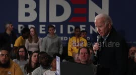Iowa: Biden addresses rally in Waterloo