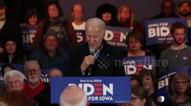 Iowa: Biden addresses rally in Waterloo