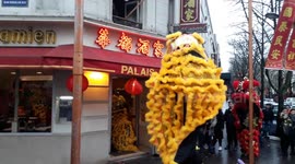 Paris' Asian Quarter celebrate Chinese New Year, despite previous security issues