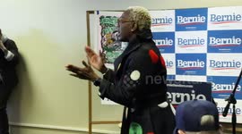 Iowa: Nina Turner rallies Sanders volunteers on caucus eve