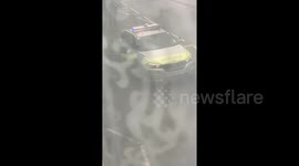 London police point gun at terrorist as victim gets treated on Streatham High Road