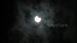 Partial solar eclipse spotted in North Sumatra