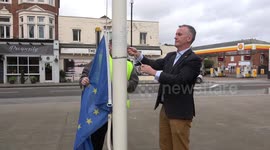 Defiant London council lowers European flag after Brexit but replaces it with another one