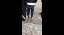 People being evacuated in soho