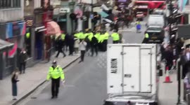 Police in soho for a bomb