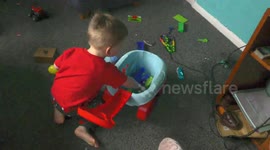Kid can't say stick. (Make a big d***)