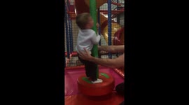 Toddler on spinner part 2 - spinning and getting dizzy, can’t walk