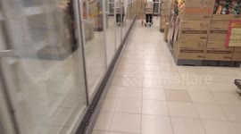 Supermarket in Hong Kong selling out of rice and noodles due to panic buying