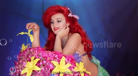 Disney super fan spends THREE MONTHS recreating her favourite scenes from 'The Little Mermaid'