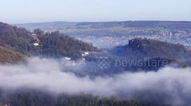 Beautiful time-lapse cloud inversion over Matlock Bath this morning by Doug Blane