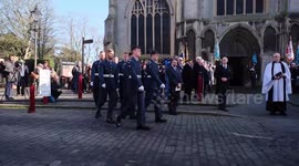 Hundreds of strangers turn up to pay respects to UK war hero with no surviving family