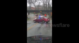 (Test) Flooded under pass after powerful storm rolls through Charlotte