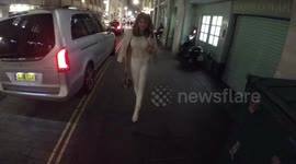 Lizzie Cundy Gets Cheered By The Public As She Arrives At Friederik Krum Album Launch