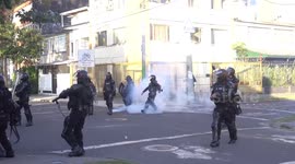 Colombian protesters clash with police over government proposed labor reform