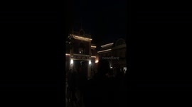 Disneyland on fire
