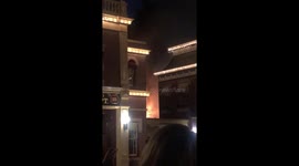 Disneyland on fire