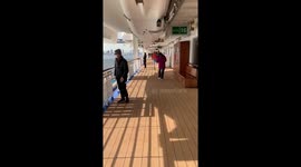 Woman describes life on board Diamond Princess as passengers allowed out on deck for first time since quarantine