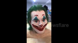 Have a laugh like this terrifying Joker silicone sculpture